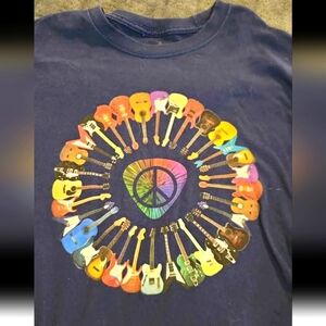 Men's Colorful Guitar Graphic T-Shirt